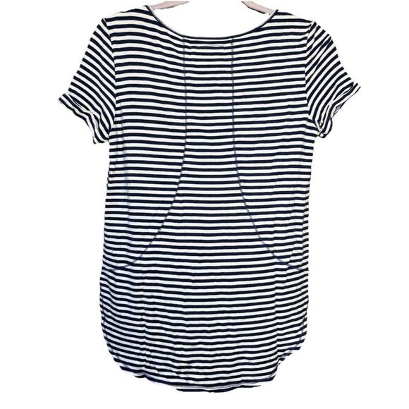Lilly Pulitzer Luxletic Kerah Lounge Tee Women’s Size XS Blue White Striped - Picture 6 of 12